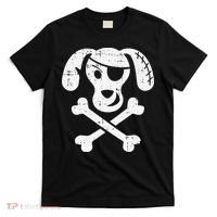 Dog Pirate Lazy Halloween Costume Puppy Skull Crossbones T-Shirt thumb 0