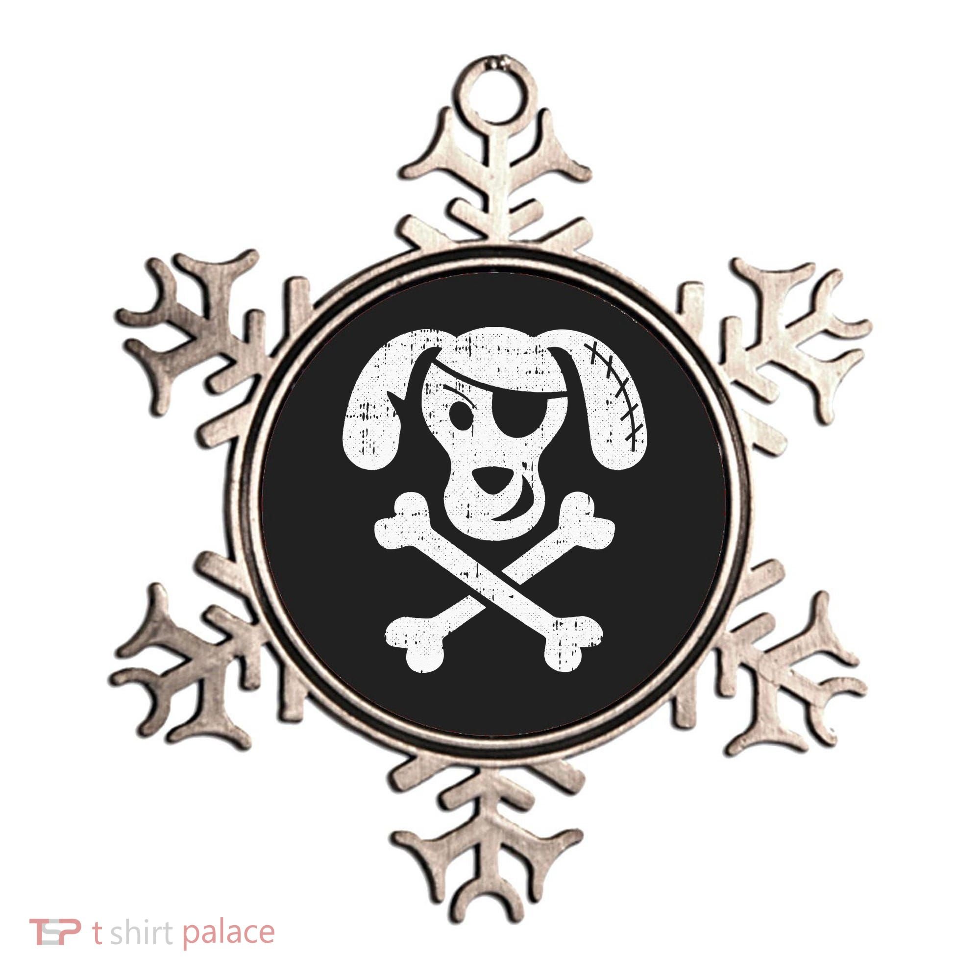 Dog Pirate Lazy Halloween Costume Puppy Skull Crossbones Ornament