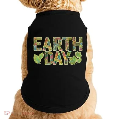 Decorative Pattern Letters Earth Day Doggie Tank