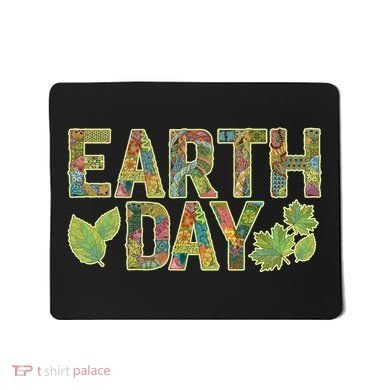 Decorative Pattern Letters Earth Day Mousepad