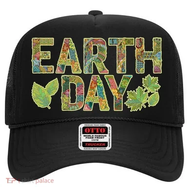 Decorative Pattern Letters Earth Day Hat