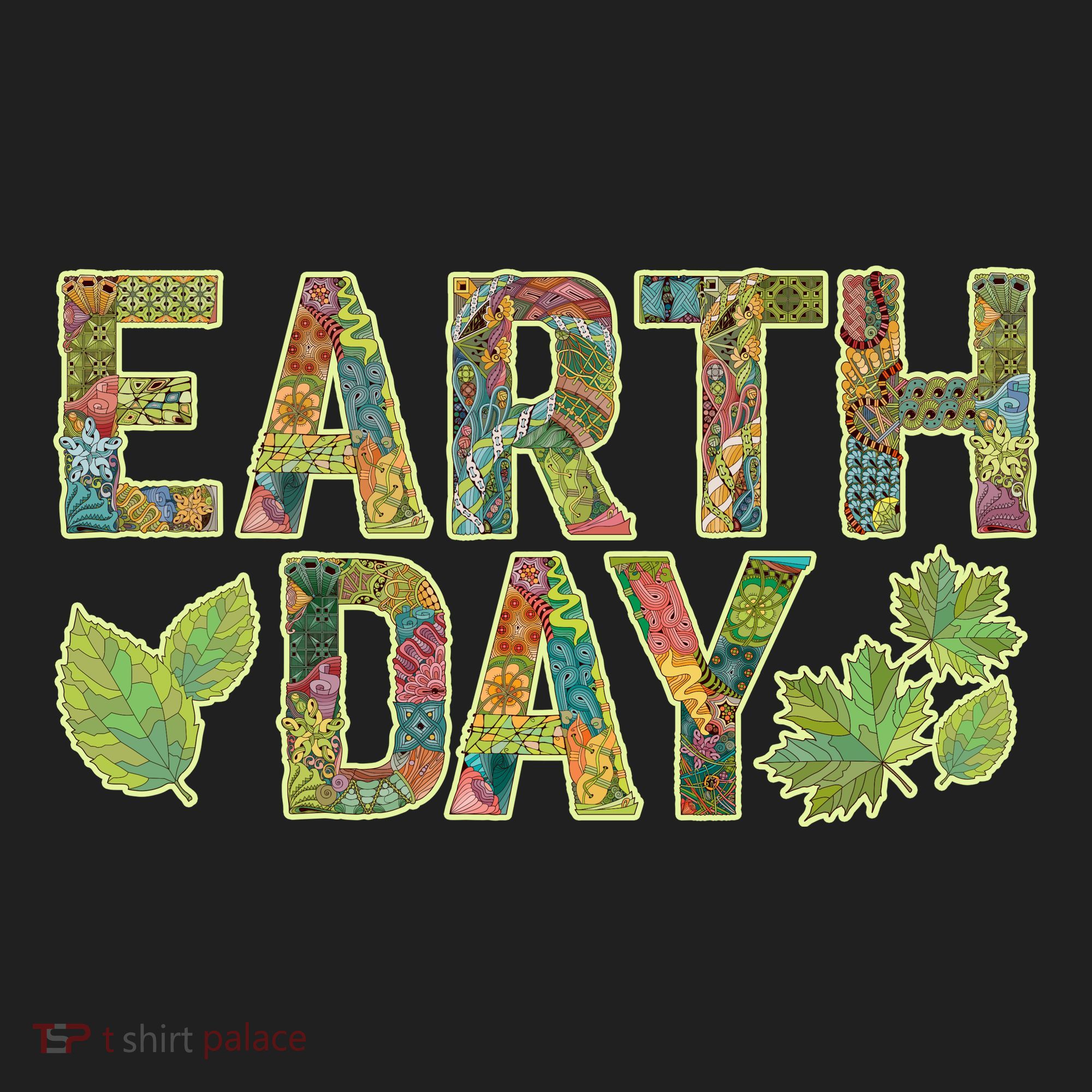 Decorative Pattern Letters Earth Day Hat