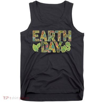 Decorative Pattern Letters Earth Day Tank Top