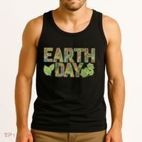 Decorative Pattern Letters Earth Day Tank Top thumb 3
