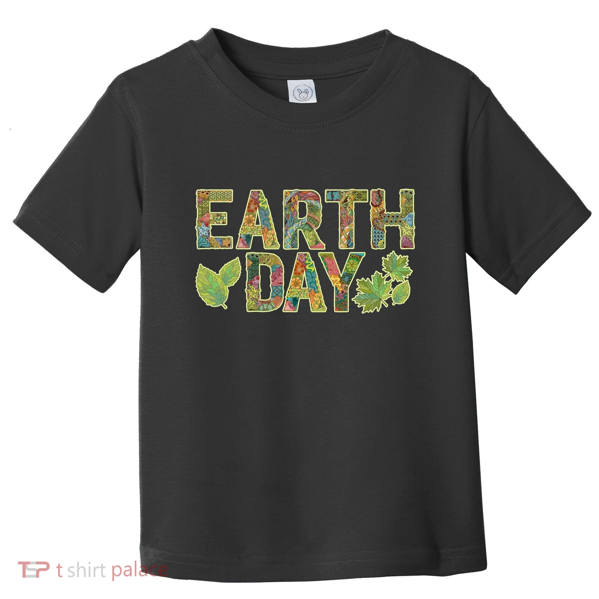 Decorative Pattern Letters Earth Day Toddler T-Shirt