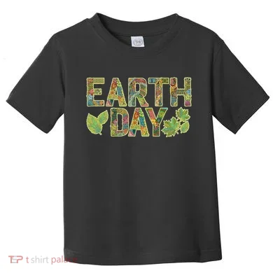 Decorative Pattern Letters Earth Day Toddler T-Shirt