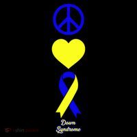 Down Syndrome Peace And Love Ribbon Coffee Mug thumb 5