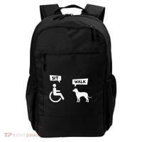 Dog Pet Lover Funny Sit Walk Wheelchair User For Dogs Owner Backpack thumb 0