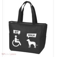 Dog Pet Lover Funny Sit Walk Wheelchair User For Dogs Owner Tote Bag thumb 3