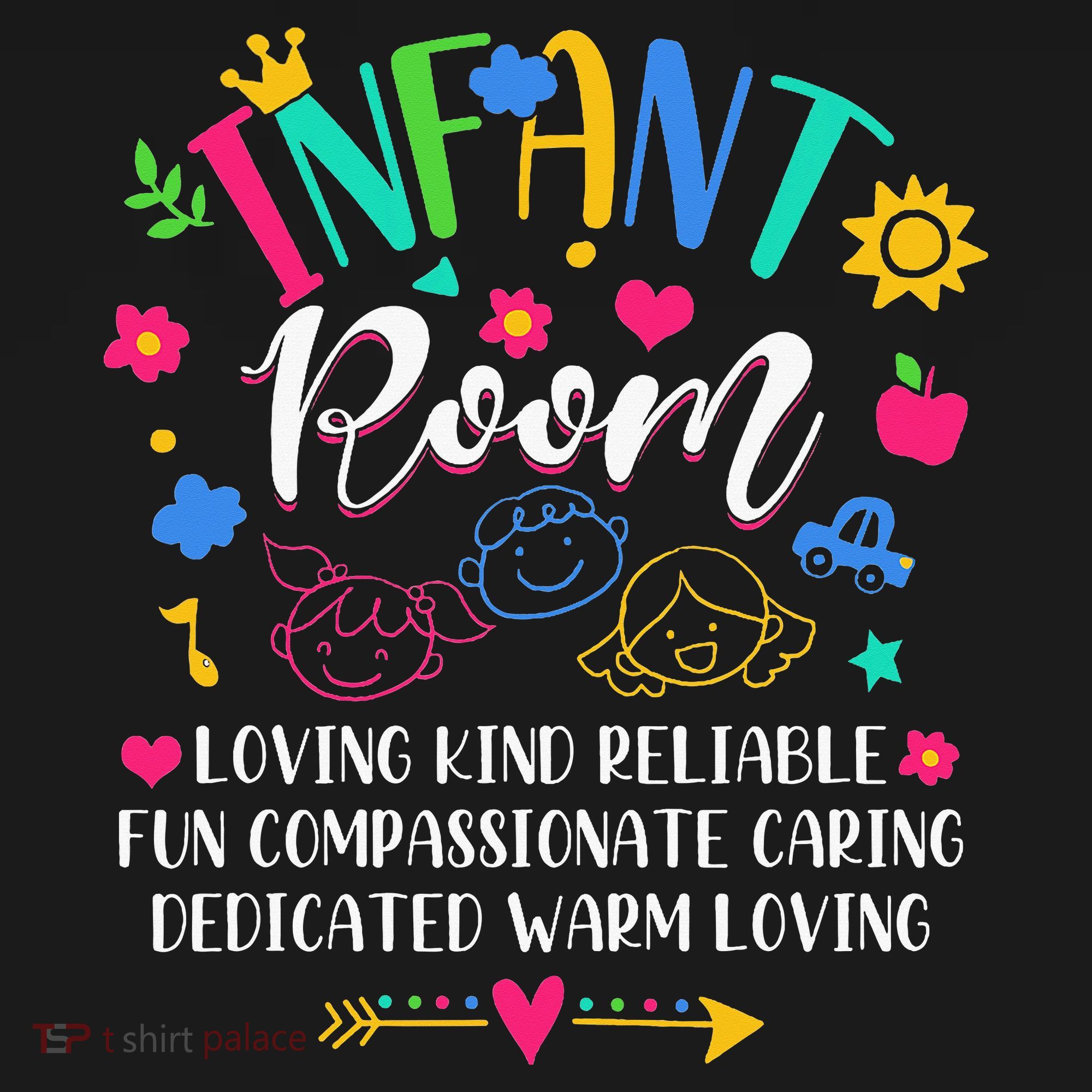 Daycare Provider Loving Kind Reliable Infant Room Teacher Women's Hoodie