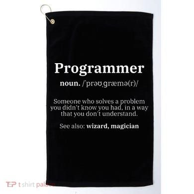 Definition Programmer Meaning Computer Science & Coding Golf Towel