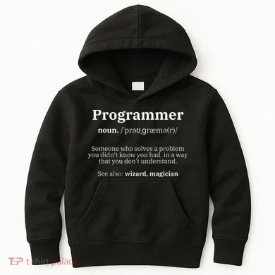Definition Programmer Meaning Computer Science & Coding Kids Hoodie