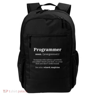 Definition Programmer Meaning Computer Science & Coding Backpack