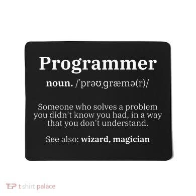 Definition Programmer Meaning Computer Science & Coding Mousepad