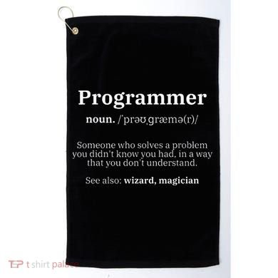 Definition Programmer Meaning Computer Science & Coding Golf Towel