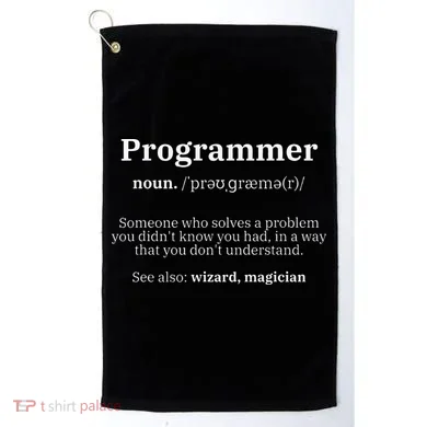 Definition Programmer Meaning Computer Science & Coding Golf Towel