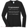 Definition Programmer Meaning Computer Science & Coding Women's Long Sleeve Shirt