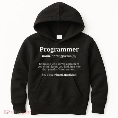 Definition Programmer Meaning Computer Science & Coding Kids Hoodie
