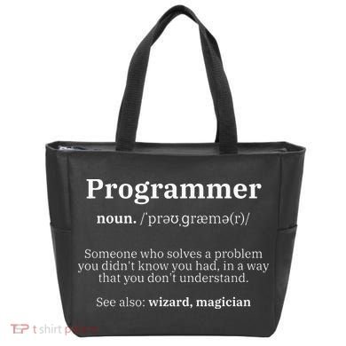 Definition Programmer Meaning Computer Science & Coding Tote Bag