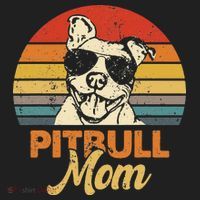 Dog Pitbull Mom Pittie Mom Funny Mother's Day Beanie thumb 2