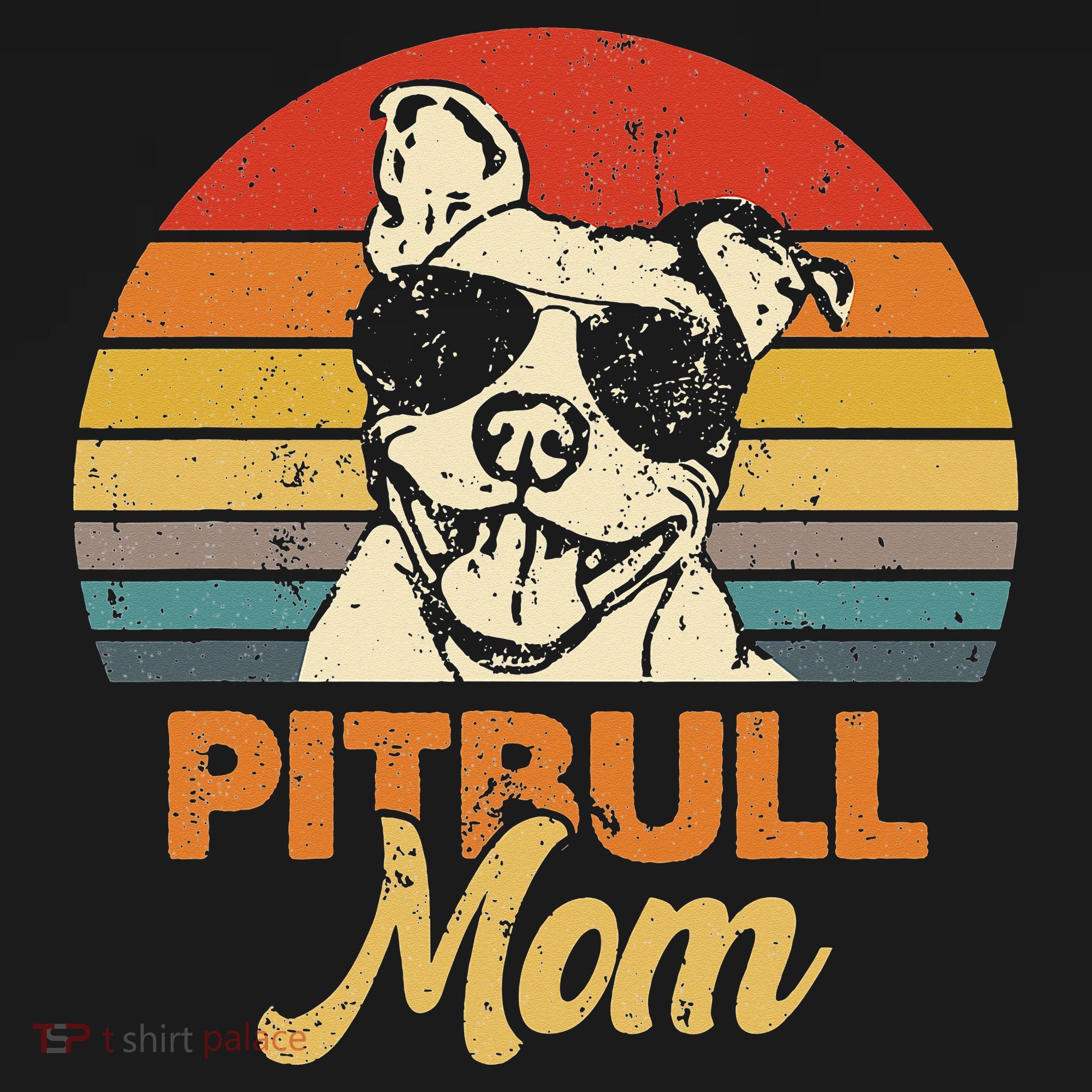 Dog Pitbull Mom Pittie Mom Funny Mother's Day Women's Hoodie