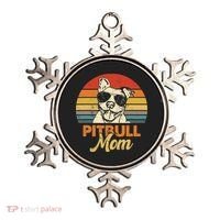 Dog Pitbull Mom Pittie Mom Funny Mother's Day Ornament thumb 0