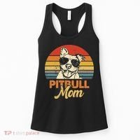 Dog Pitbull Mom Pittie Mom Funny Mother's Day Women's Tank Top thumb 0