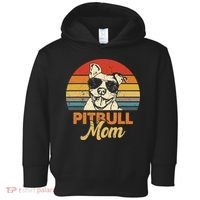 Dog Pitbull Mom Pittie Mom Funny Mother's Day Toddler Hoodie thumb 0