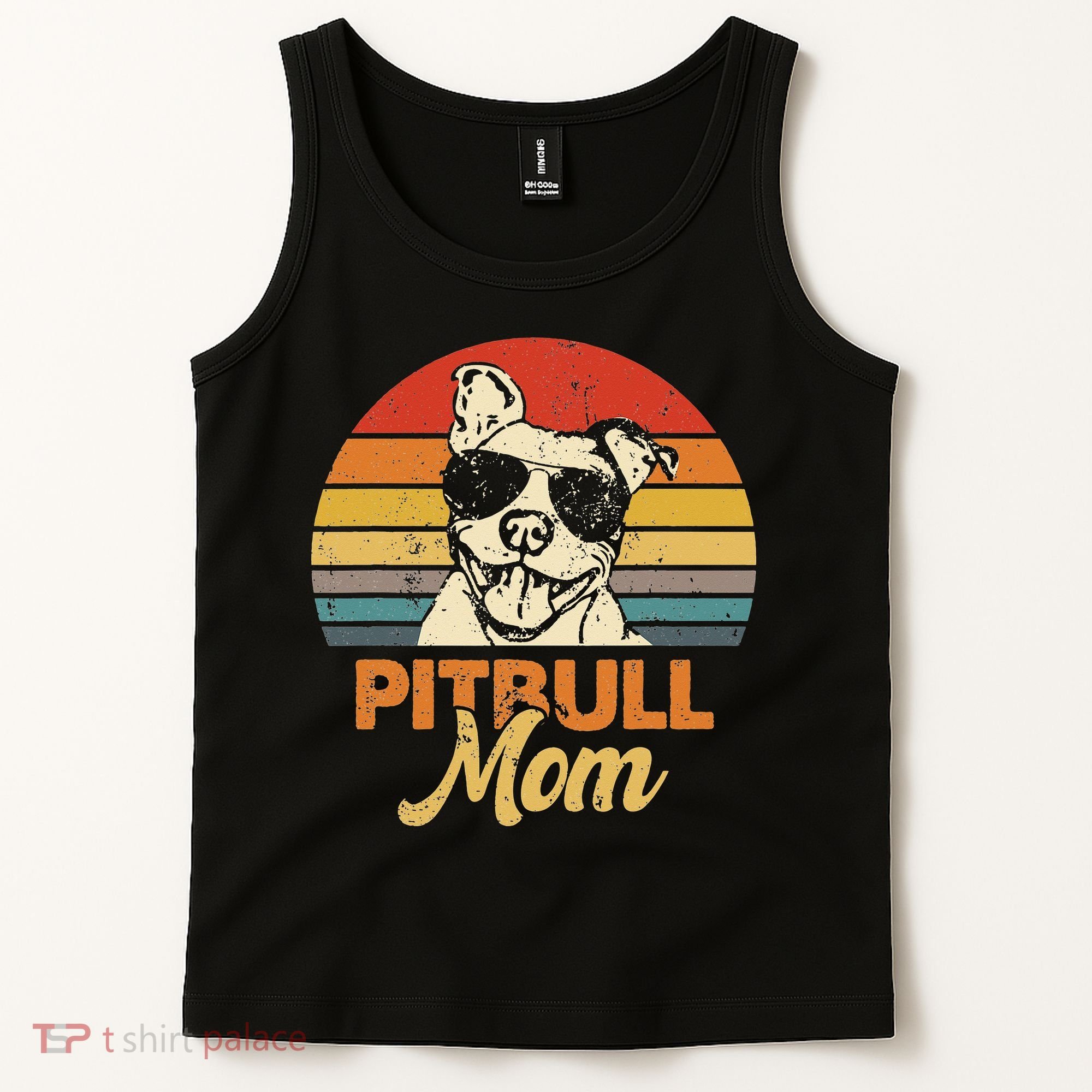 Dog Pitbull Mom Pittie Mom Funny Mother's Day Tank Top