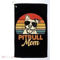 Dog Pitbull Mom Pittie Mom Funny Mother's Day Golf Towel thumb 0