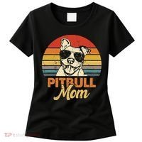 Dog Pitbull Mom Pittie Mom Funny Mother's Day Women's T-Shirt thumb 0