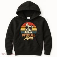 Dog Pitbull Mom Pittie Mom Funny Mother's Day Kids Hoodie thumb 0