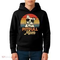 Dog Pitbull Mom Pittie Mom Funny Mother's Day Kids Hoodie thumb 4