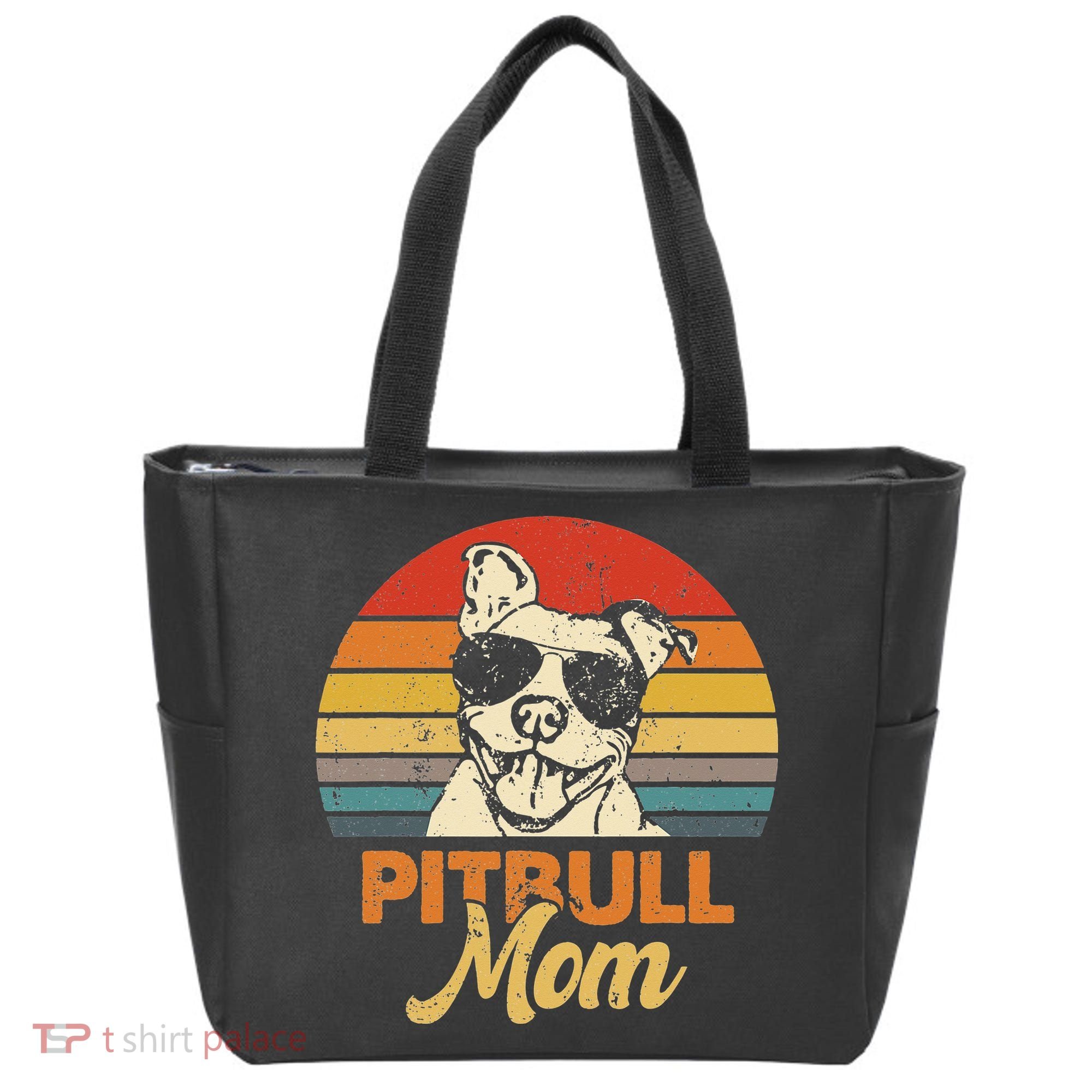 Dog Pitbull Mom Pittie Mom Funny Mother's Day Tote Bag
