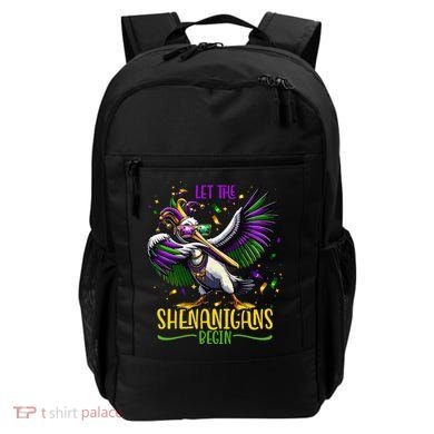 Dabbing Pelikan Mardi Gras Costume Let The Shenanigans Begin Backpack