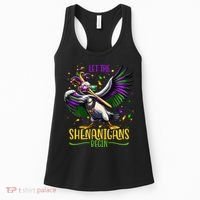 Dabbing Pelikan Mardi Gras Costume Let The Shenanigans Begin Women's Tank Top thumb 0
