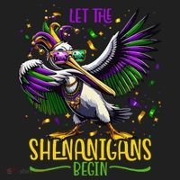 Dabbing Pelikan Mardi Gras Costume Let The Shenanigans Begin Hat thumb 2