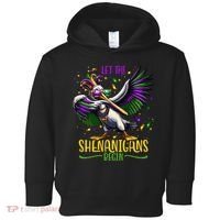 Dabbing Pelikan Mardi Gras Costume Let The Shenanigans Begin Toddler Hoodie thumb 0