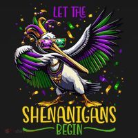 Dabbing Pelikan Mardi Gras Costume Let The Shenanigans Begin Toddler Hoodie thumb 2