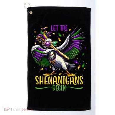 Dabbing Pelikan Mardi Gras Costume Let The Shenanigans Begin Golf Towel