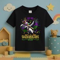 Dabbing Pelikan Mardi Gras Costume Let The Shenanigans Begin Toddler T-Shirt thumb 3