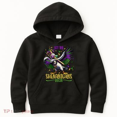Dabbing Pelikan Mardi Gras Costume Let The Shenanigans Begin Kids Hoodie