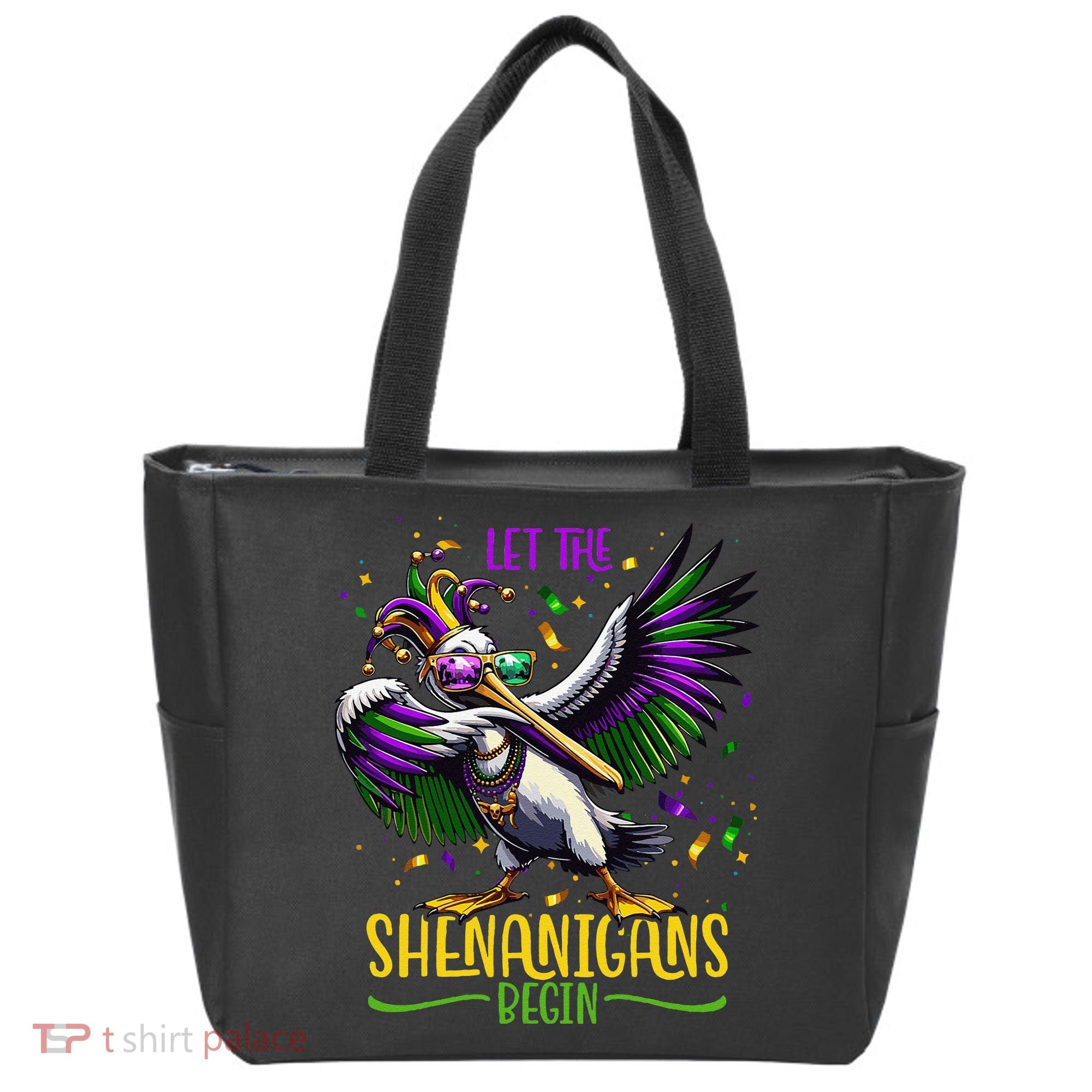 Dabbing Pelikan Mardi Gras Costume Let The Shenanigans Begin Tote Bag