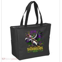 Dabbing Pelikan Mardi Gras Costume Let The Shenanigans Begin Tote Bag thumb 2