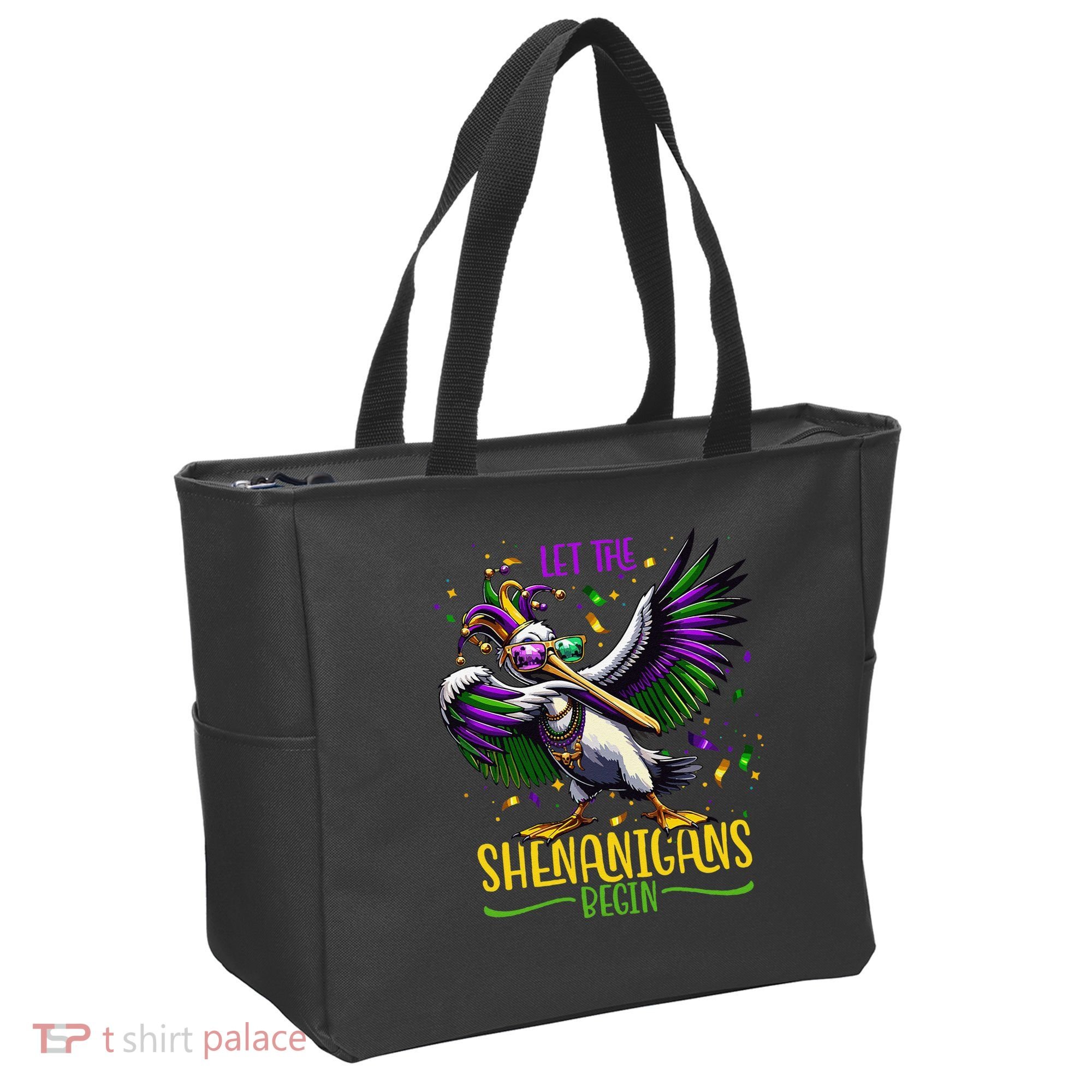 Dabbing Pelikan Mardi Gras Costume Let The Shenanigans Begin Tote Bag