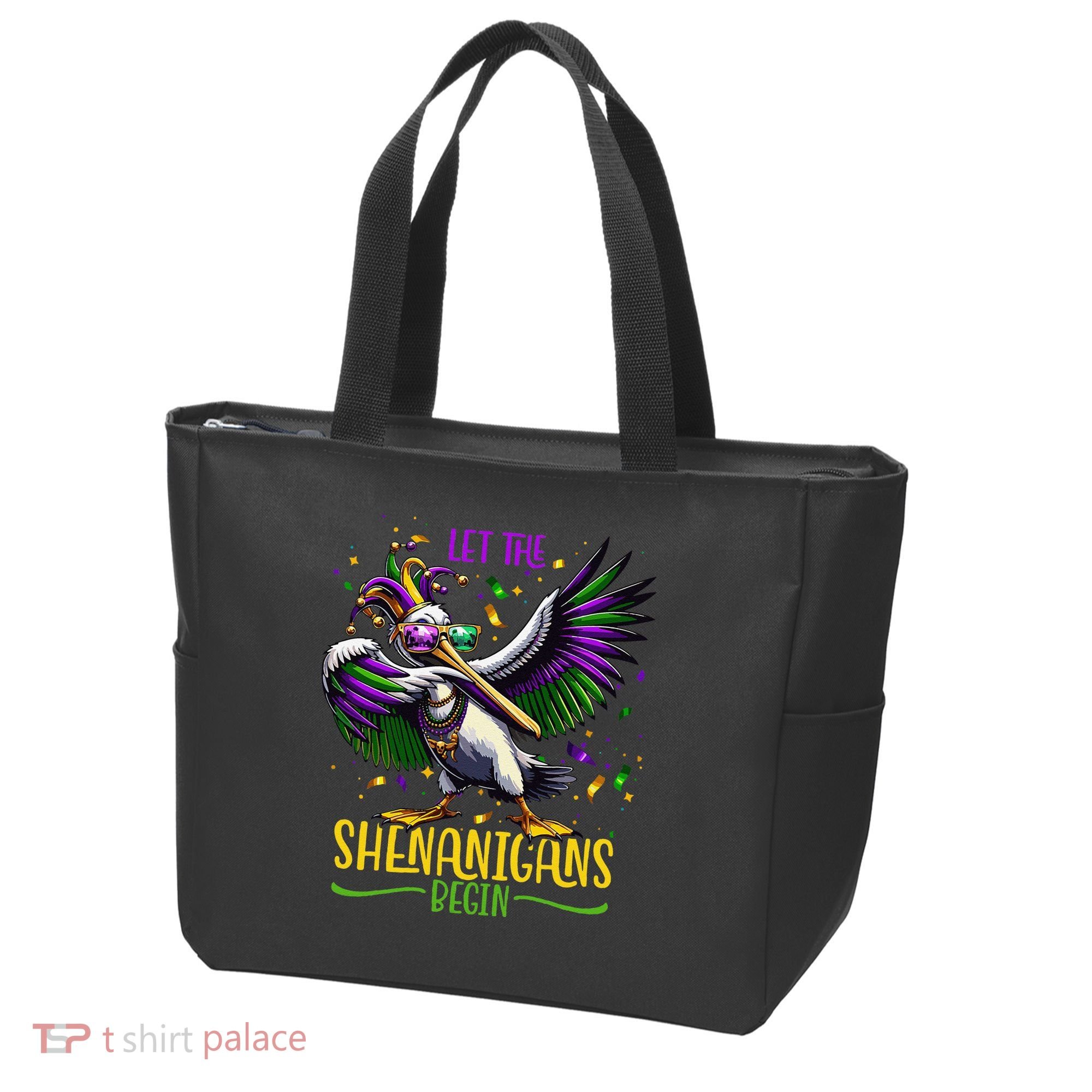 Dabbing Pelikan Mardi Gras Costume Let The Shenanigans Begin Tote Bag