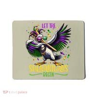 Dabbing Pelikan Mardi Gras Costume Let The Shenanigans Begin Mousepad thumb 0