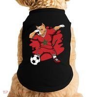 Dabbing Pitbull Morocco Soccer Fans Jersey Moroccan Football Gift Doggie Tank thumb 0