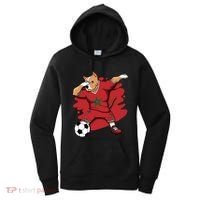 Dabbing Pitbull Morocco Soccer Fans Jersey Moroccan Football Gift Women's Hoodie thumb 0