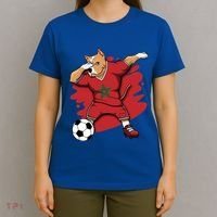 Dabbing Pitbull Morocco Soccer Fans Jersey Moroccan Football Gift T-Shirt thumb 4